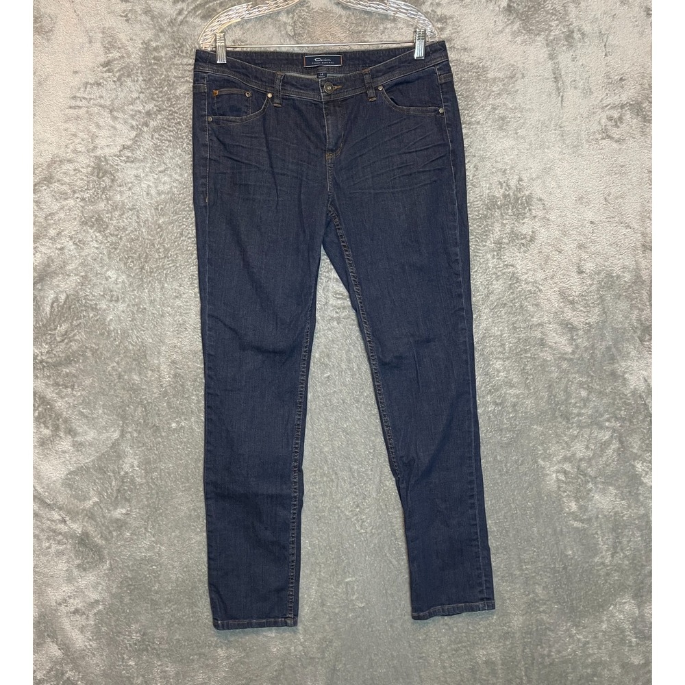 Tommy Bahama Denim Women 14 Classic Preppy City Casual Mid Rise Dark Skinny Jean